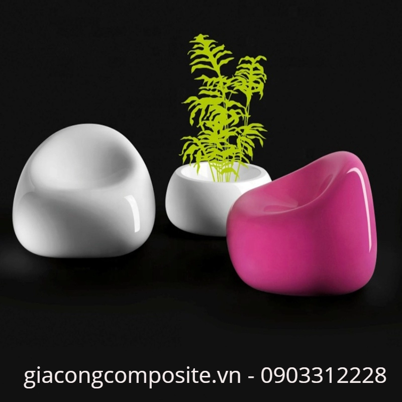 ban ghe ngoai troi composite cao cap2 1 2905 - Bộ bàn ghế trắng cao cấp từ chất liệu composite